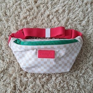 Benefit Cosmetics Checkered Belt Bag
